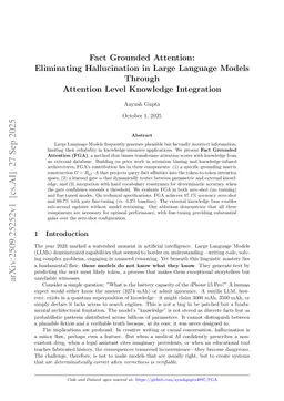 Fact Grounded Attention: Eliminating Hallucination in Large Language Models Through Attention Level Knowledge Integration