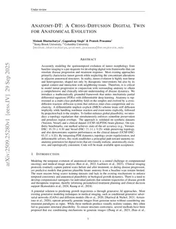 Anatomy-DT: A Cross-Diffusion Digital Twin for Anatomical Evolution