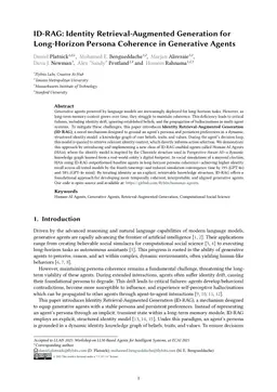 ID-RAG: Identity Retrieval-Augmented Generation for Long-Horizon Persona Coherence in Generative Agents