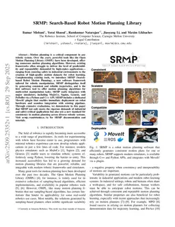 SRMP: Search-Based Robot Motion Planning Library