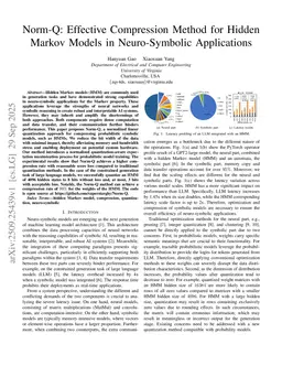 Norm-Q: Effective Compression Method for Hidden Markov Models in Neuro-Symbolic Applications