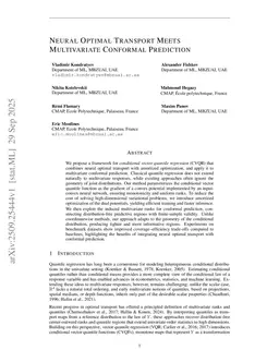 Neural Optimal Transport Meets Multivariate Conformal Prediction
