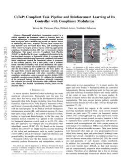 CoTaP: Compliant Task Pipeline and Reinforcement Learning of Its Controller with Compliance Modulation
