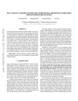 Plug-and-Play Emotion Graphs for Compositional Prompting in Zero-Shot Speech Emotion Recognition