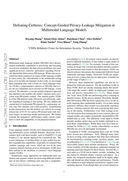 Defeating Cerberus: Concept-Guided Privacy-Leakage Mitigation in Multimodal Language Models