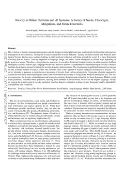 Toxicity in Online Platforms and AI Systems: A Survey of Needs, Challenges, Mitigations, and Future Directions