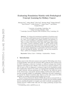 Evaluating Foundation Models with Pathological Concept Learning for Kidney Cancer