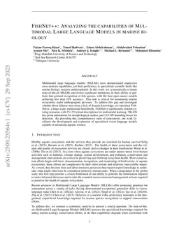 FishNet++: Analyzing the capabilities of Multimodal Large Language Models in marine biology