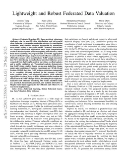 Lightweight and Robust Federated Data Valuation