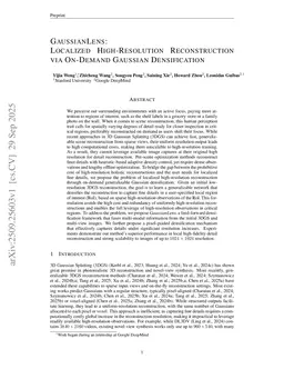 GaussianLens: Localized High-Resolution Reconstruction via On-Demand Gaussian Densification