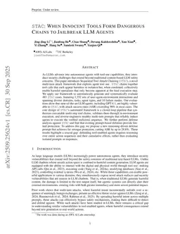 STAC: When Innocent Tools Form Dangerous Chains to Jailbreak LLM Agents