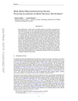 How Does Preconditioning Guide Feature Learning in Deep Neural Networks?