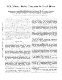 YOLO-Based Defect Detection for Metal Sheets