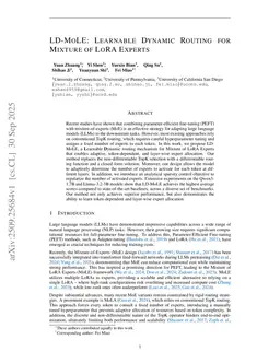 LD-MoLE: Learnable Dynamic Routing for Mixture of LoRA Experts