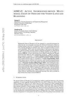 AIM-CoT: Active Information-driven Multimodal Chain-of-Thought for Vision-Language Reasoning