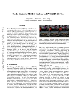 The 1st Solution for MOSEv1 Challenge on LSVOS 2025: CGFSeg
