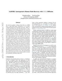 LieHMR: Autoregressive Human Mesh Recovery with $SO(3)$ Diffusion
