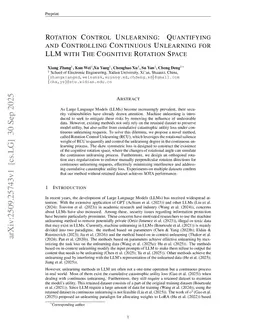 Rotation Control Unlearning: Quantifying and Controlling Continuous Unlearning for LLM with The Cognitive Rotation Space