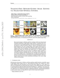 Training-Free Reward-Guided Image Editing via Trajectory Optimal Control