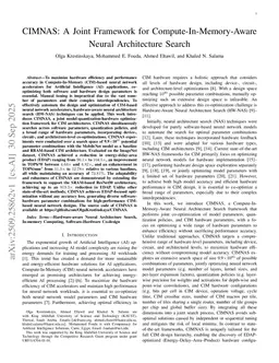 CIMNAS: A Joint Framework for Compute-In-Memory-Aware Neural Architecture Search