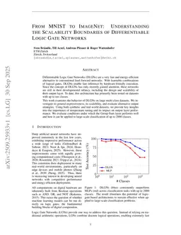 From MNIST to ImageNet: Understanding the Scalability Boundaries of Differentiable Logic Gate Networks