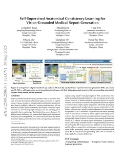 Self-Supervised Anatomical Consistency Learning for Vision-Grounded Medical Report Generation