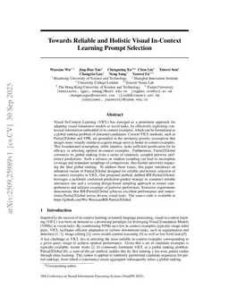 Towards Reliable and Holistic Visual In-Context Learning Prompt Selection
