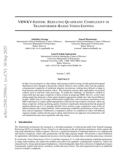 VRWKV-Editor: Reducing quadratic complexity in transformer-based video editing