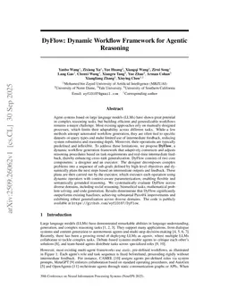 DyFlow: Dynamic Workflow Framework for Agentic Reasoning