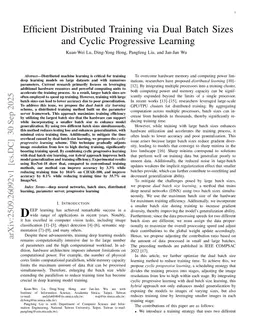 Hybrid Dual-Batch and Cyclic Progressive Learning for Efficient Distributed Training