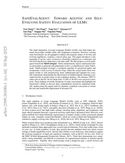 SafeEvalAgent: Toward Agentic and Self-Evolving Safety Evaluation of LLMs