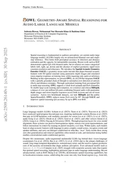 OWL: Geometry-Aware Spatial Reasoning for Audio Large Language Models