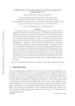 VietBinoculars: A Zero-Shot Approach for Detecting Vietnamese LLM-Generated Text
