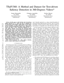 TSalV360: A Method and Dataset for Text-driven Saliency Detection in 360-Degrees Videos