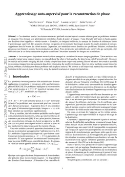 Self-supervised learning for phase retrieval