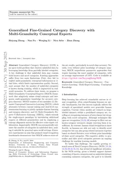 Generalized Fine-Grained Category Discovery with Multi-Granularity Conceptual Experts