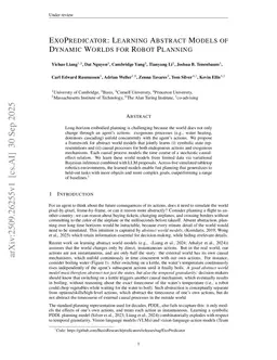 ExoPredicator: Learning Abstract Models of Dynamic Worlds for Robot Planning