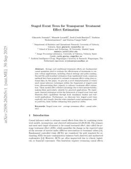 Staged Event Trees for Transparent Treatment Effect Estimation