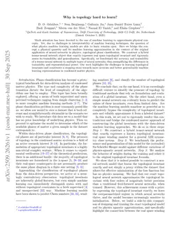 Why is topology hard to learn?