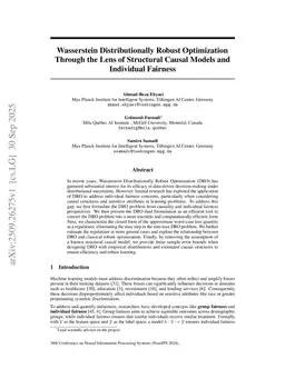 Wasserstein Distributionally Robust Optimization Through the Lens of Structural Causal Models and Individual Fairness