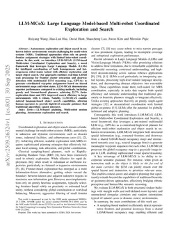 LLM-MCoX: Large Language Model-based Multi-robot Coordinated Exploration and Search