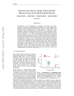 Continuous Space-Time Video Super-Resolution with 3D Fourier Fields