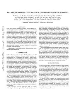 TAU: A Benchmark for Cultural Sound Understanding Beyond Semantics