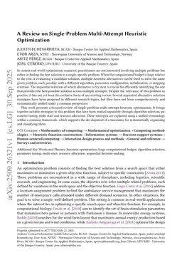 A Review on Single-Problem Multi-Attempt Heuristic Optimization