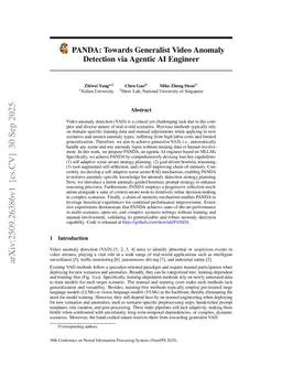 PANDA: Towards Generalist Video Anomaly Detection via Agentic AI Engineer