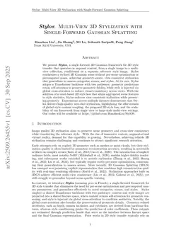 Stylos: Multi-View 3D Stylization with Single-Forward Gaussian Splatting