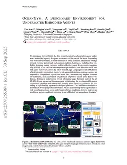 OceanGym: A Benchmark Environment for Underwater Embodied Agents