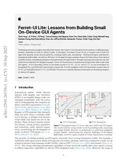 Ferret-UI Lite: Lessons from Building Small On-Device GUI Agents