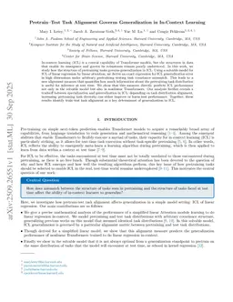 Pretrain-Test Task Alignment Governs Generalization in In-Context Learning