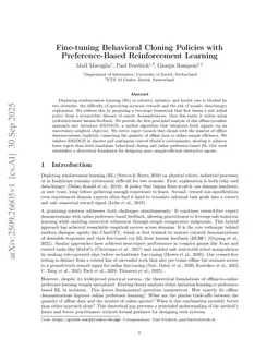 Fine-tuning Behavioral Cloning Policies with Preference-Based Reinforcement Learning